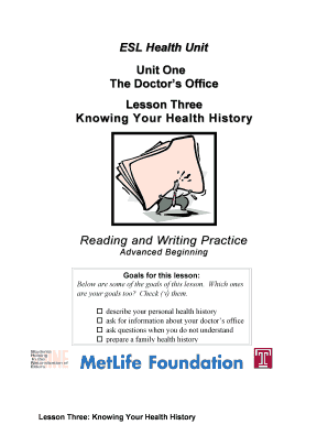 Health History Form