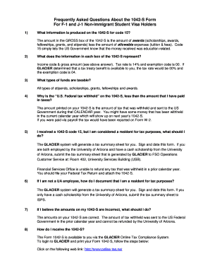1042-S Form for Non-immigrant Students