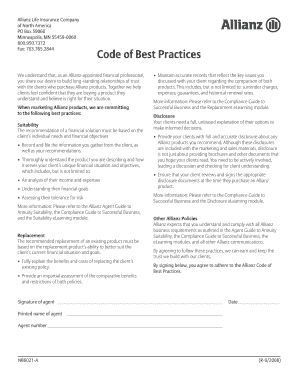 Allianz Code of Best Practices for Financial Professionals