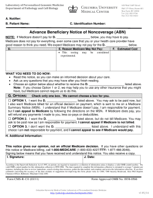 Advance Beneficiary Notice of Noncoverage