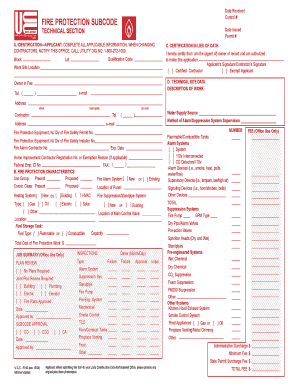 New Jersey Fire Protection Permit Application