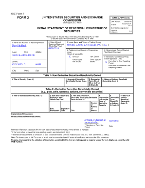 SEC Form 3 Beneficial Ownership