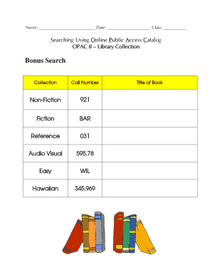 Library Book Search Form