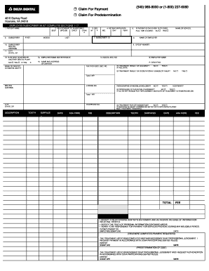 Dental Claim Form