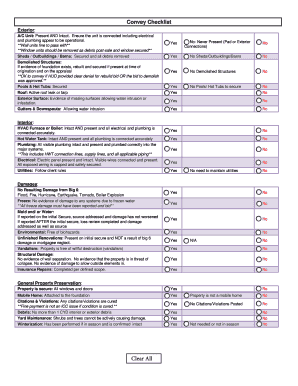 Property Conveyance Checklist
