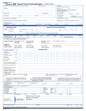 Special Travel Permit Application