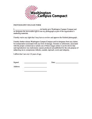 Photography Release Form