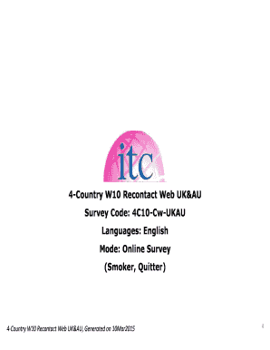 4-Country W10 Recontact Web Survey UK&AU
