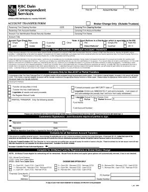 Account Transfer Form