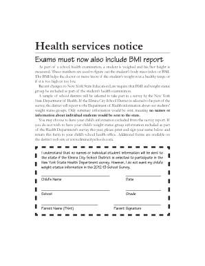 New York BMI Survey Opt-Out Form
