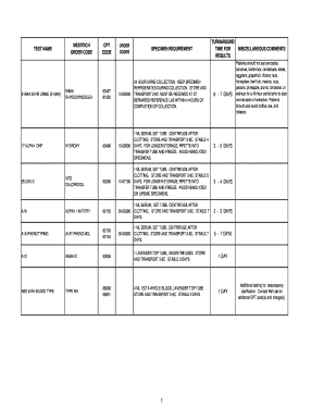 Medical Test Order Form