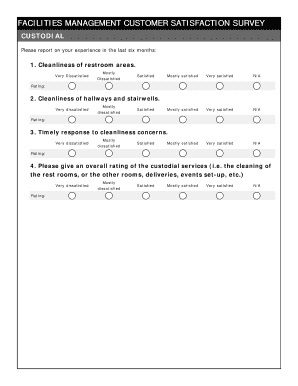 Facilities Management Customer Satisfaction Survey