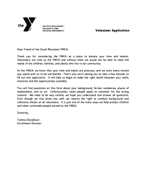 Volunteer Application Form