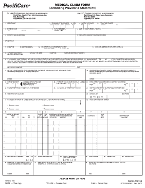 Medical Claim Form