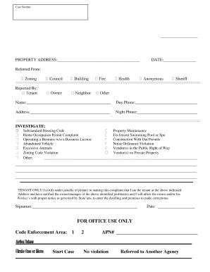 Jurupa Valley Code Enforcement Request for Service