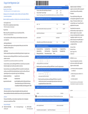 Oregon Voter Registration Form