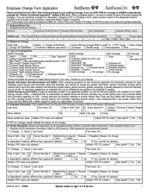 Employee Change Form Application