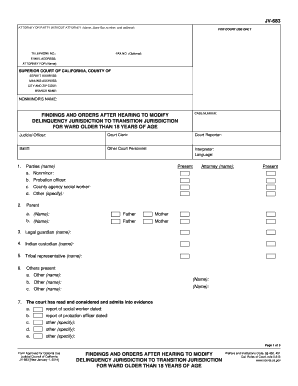 California JV-683 Form