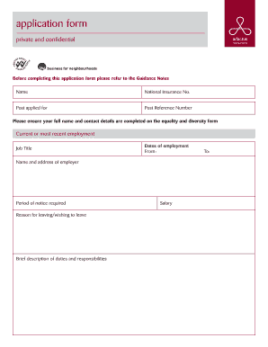 Employment Application Form