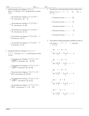Calculus Exam