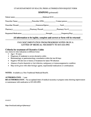 Utah Medicaid Prior Authorization Request Form