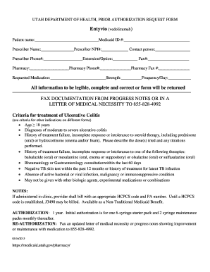 Utah Medicaid Prior Authorization Request Form