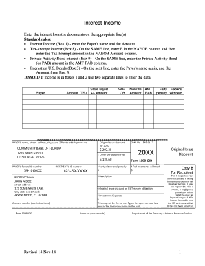 IRS Form 1099-INT