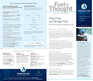 Direct Payment Plan Enrollment Form