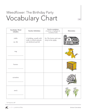 Weedflower Vocabulary and Comprehension Worksheets