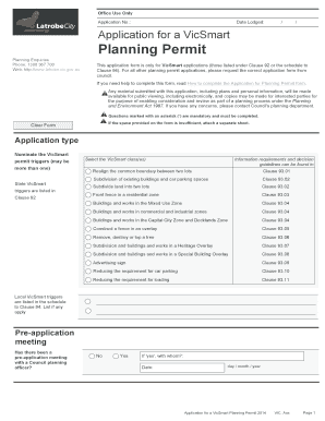 VicSmart Planning Permit Application