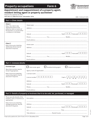 Property Agent Appointment Form
