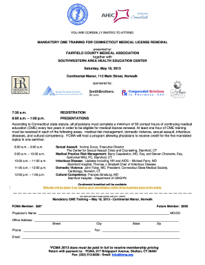 Mandatory CME Training for Connecticut Medical License Renewal