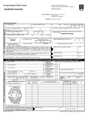 Cigna Dental Claim Form