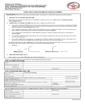 caap requirements for height clearance