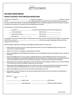 Private Contract with Medicaid Beneficiary