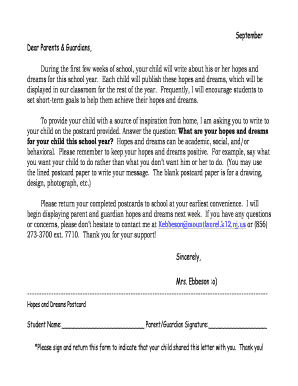 Hopes and Dreams Postcard
