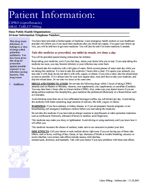 Ciprofloxacin Dosage Instructions for Children