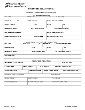 Patient Registration Form