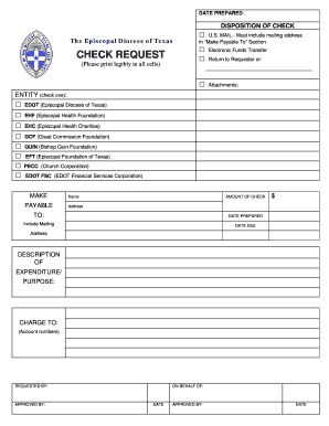 Check Request Form
