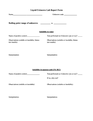 Acetanilide Lab Report Form - Eastern Michigan University - people emich