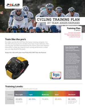 Cycling Training Plan