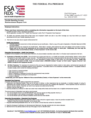 FSAFEDS Reimbursement Request Form