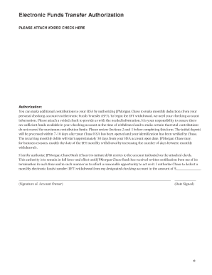 Electronic Funds Transfer Authorization