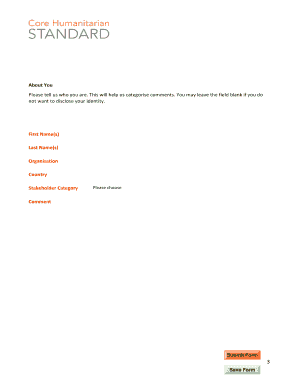 Core Humanitarian Standard Verification Framework Draft