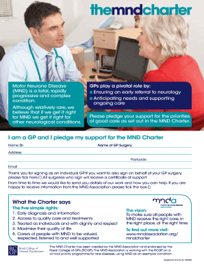 MND Charter Support Pledge