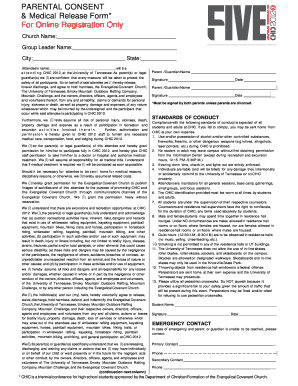 Parental Consent & Medical Release Form