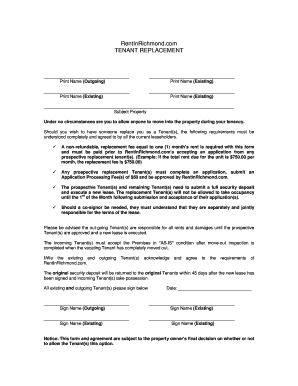 Tenant Replacement Agreement