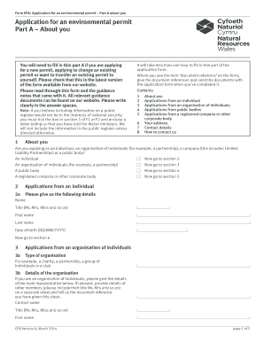 Environmental Permit Application Part A