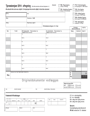 Service Travel Reimbursement Form 2014