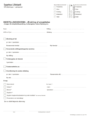 Employment Change Request Form